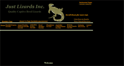 Desktop Screenshot of justlizardsinc.com